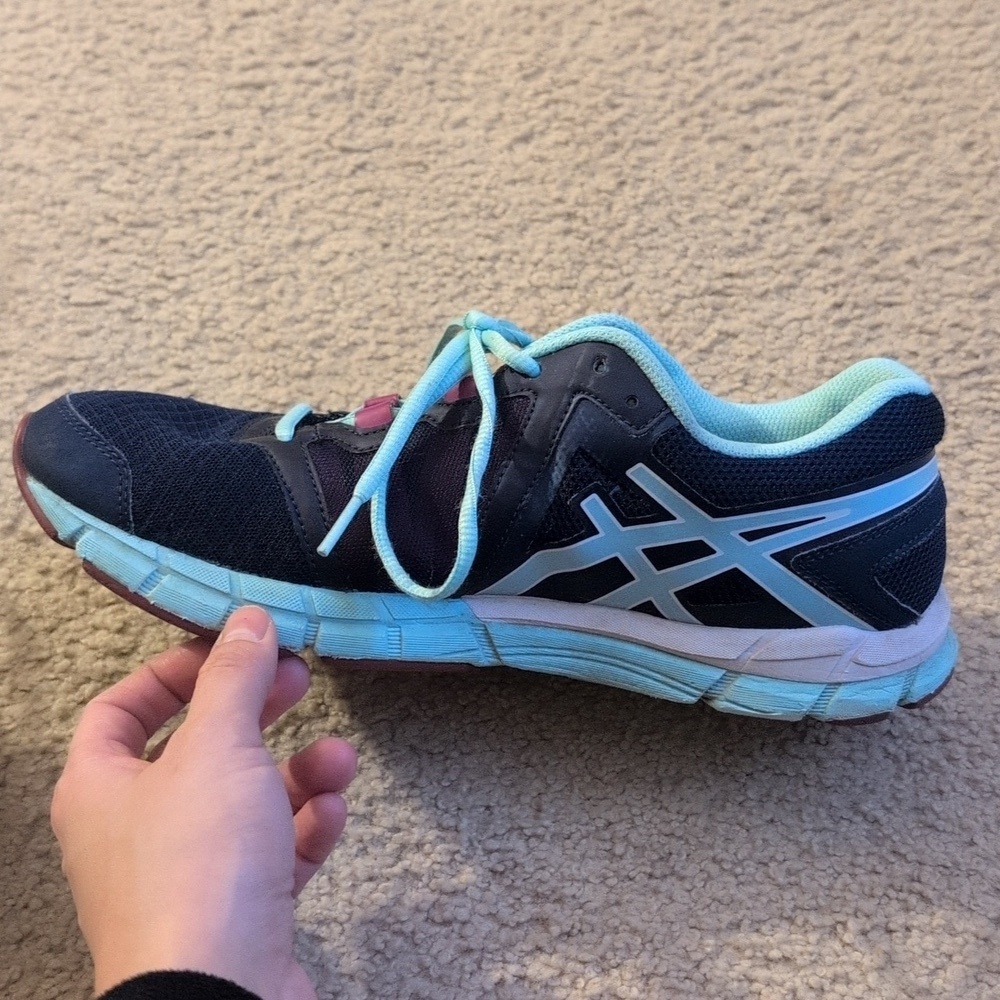 ASICS Gel Craze S383N dark navy shoes Size 9.5 - Picture 7 of 9